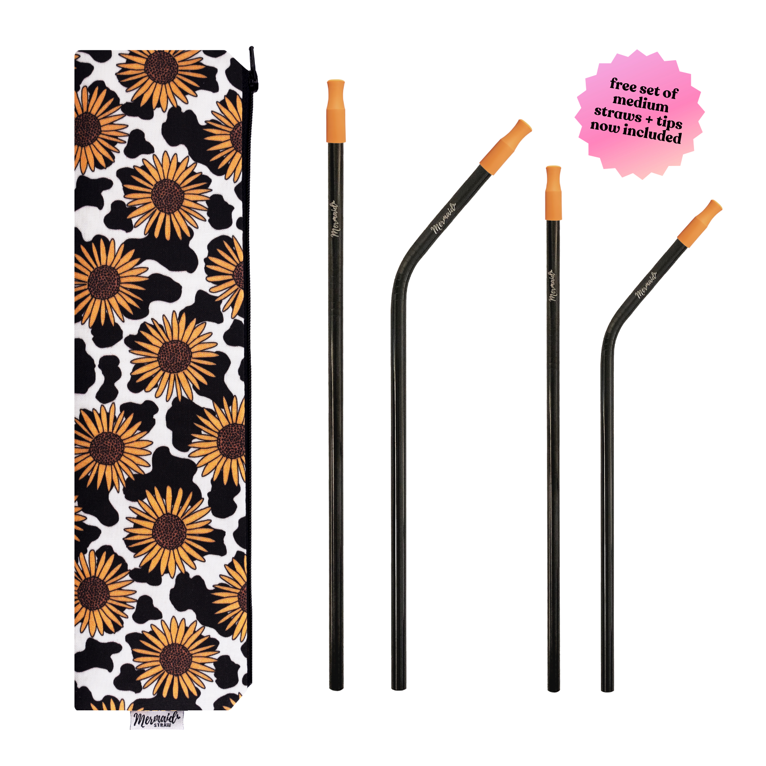 Moo Flower Straw Pack