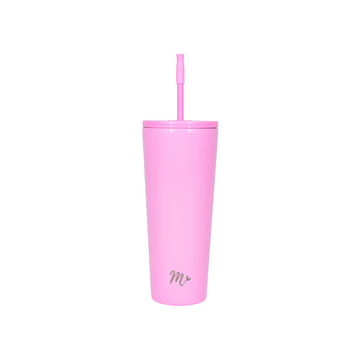 pink tumbler, super cute tumbler, pastel tumbler, leakproof tumbler, straw included, keeps drinks cold