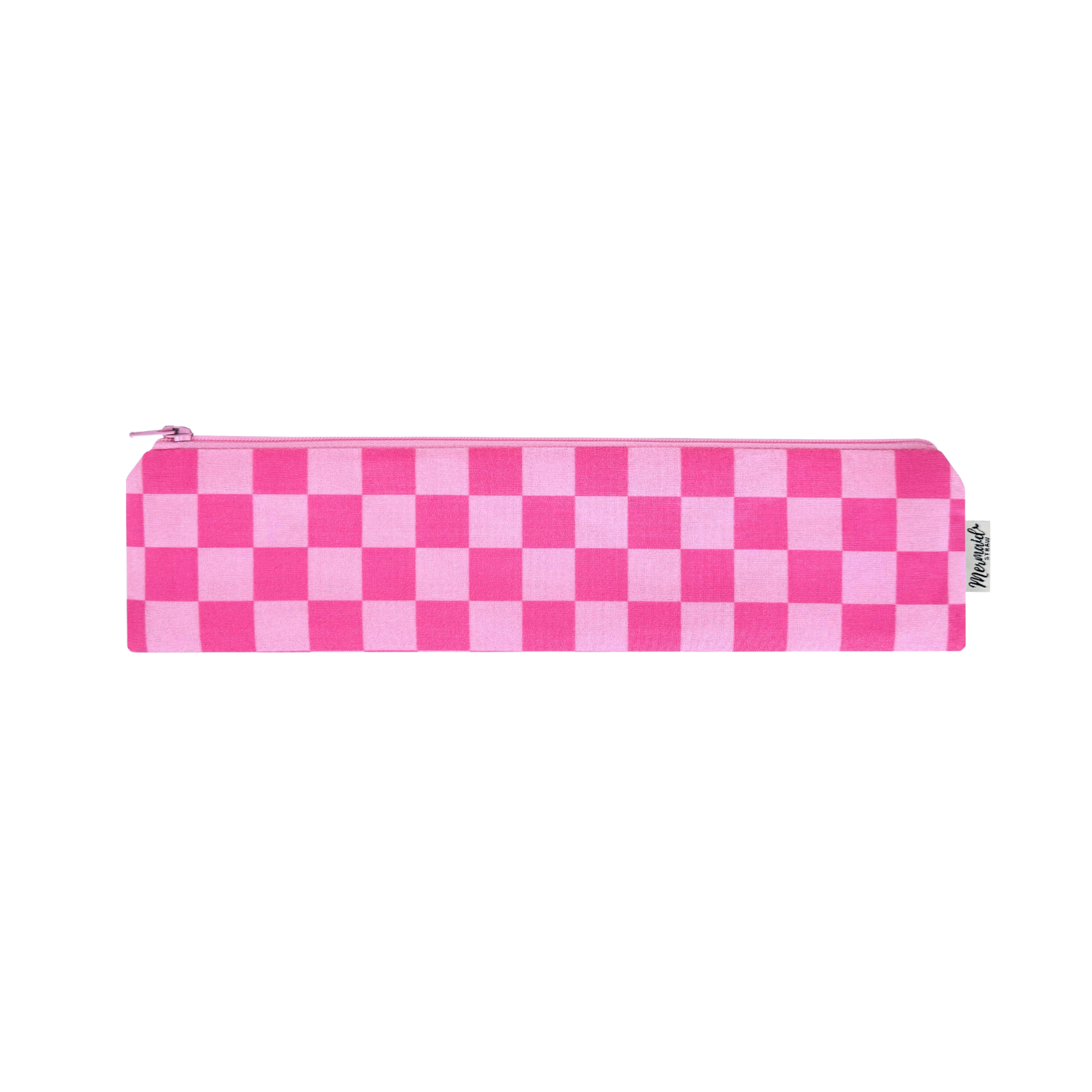 Pink Checkers Zipper Pouch