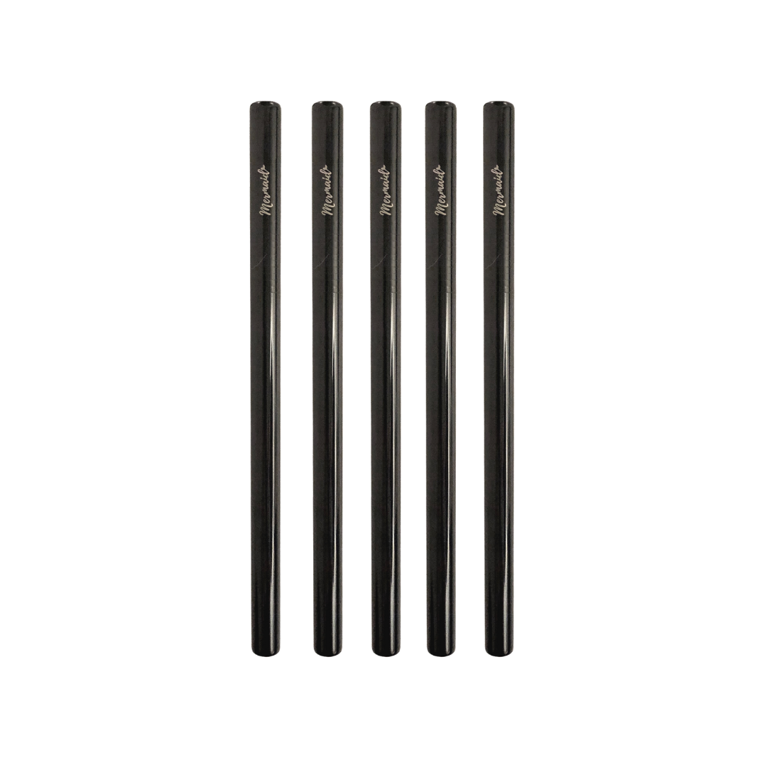 Stainless Steel Smoothie Straw Packs - Siren