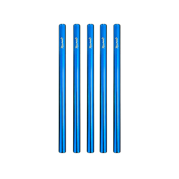 Stainless Steel Smoothie Straw Packs - Ocean Blue