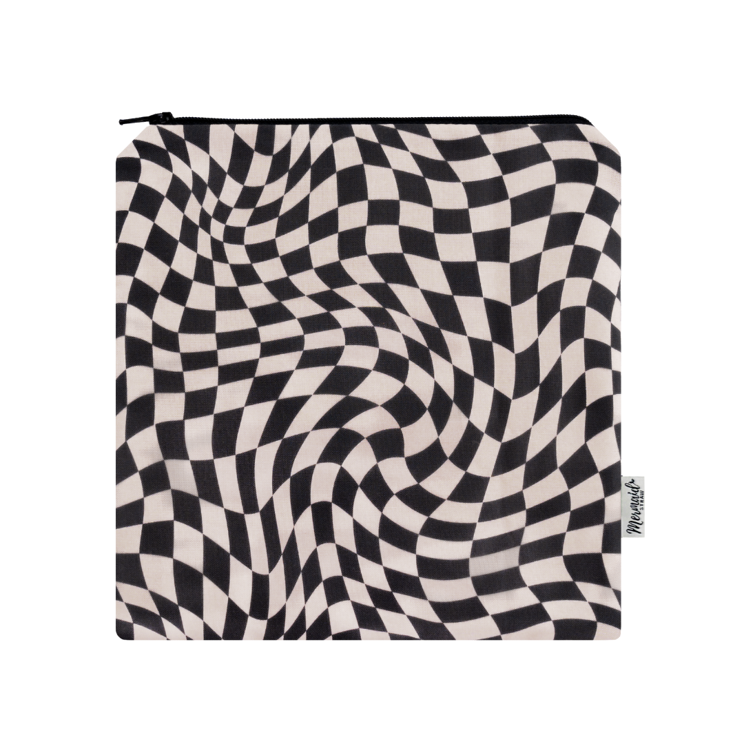 Wavy Checker Essentials Bag