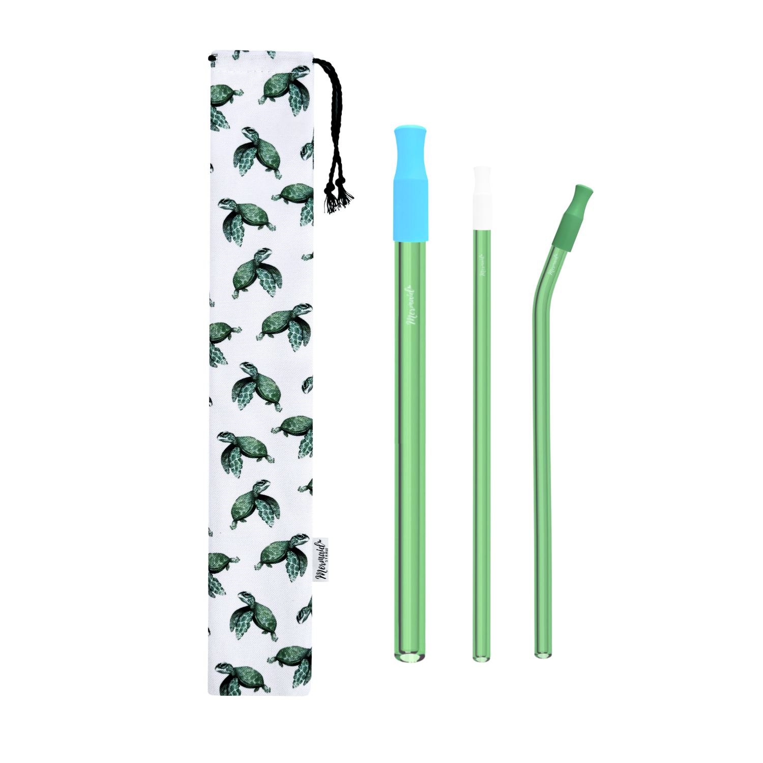 Baby Sea Turtles Glass Straw Pack