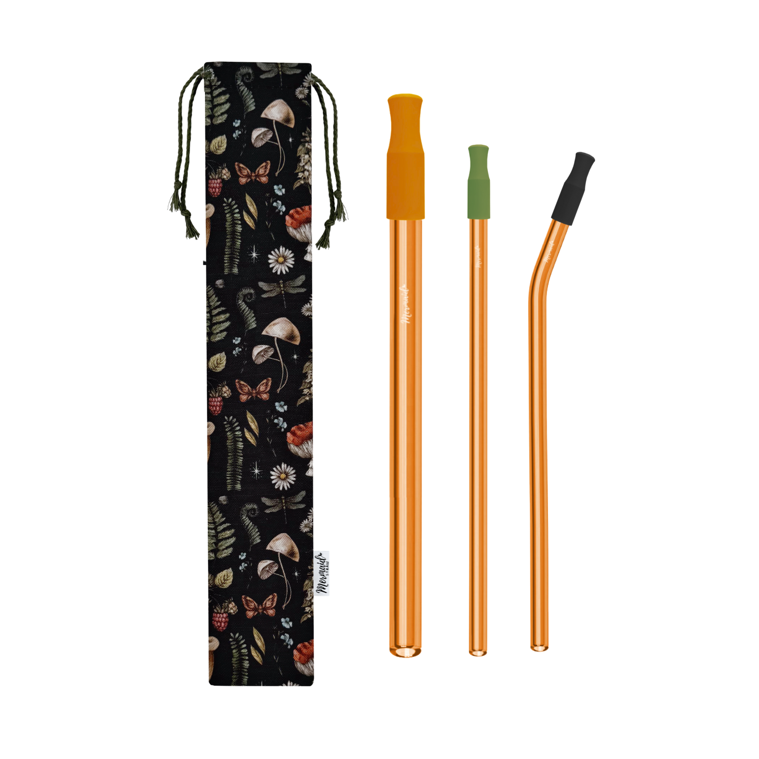 Enchanted Forest Glass Straw Pack