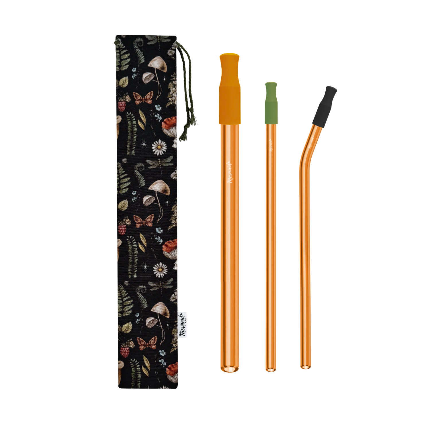 Enchanted Forest Glass Straw Pack