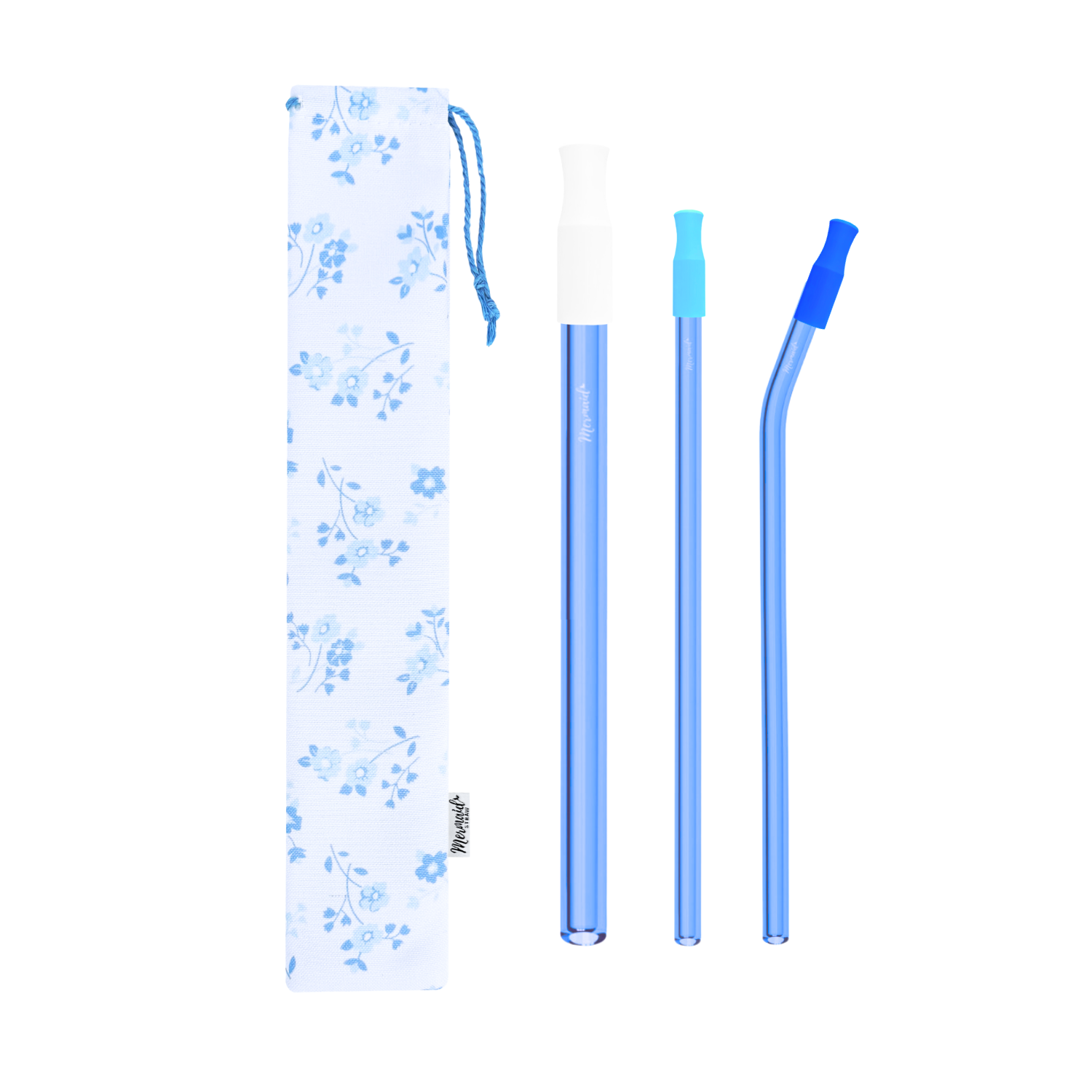 Forget Me Not Glass Straw Pack