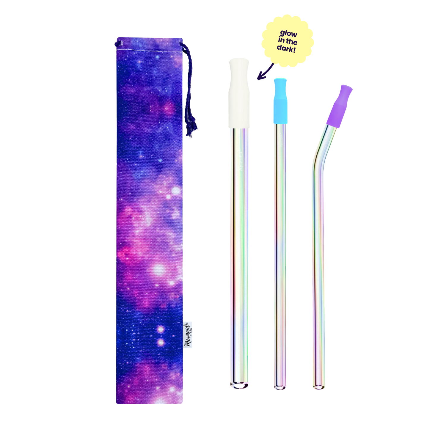 Galaxy Glass Straw Pack