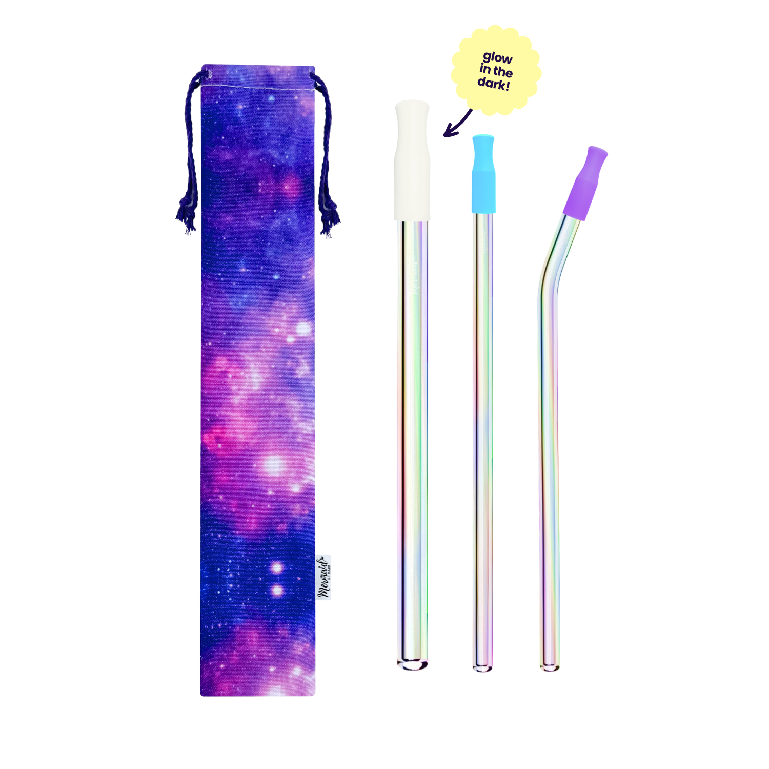 Galaxy Glass Straw Pack