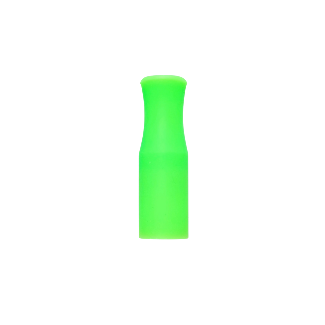 12mm in diameter, neon green silicone tip