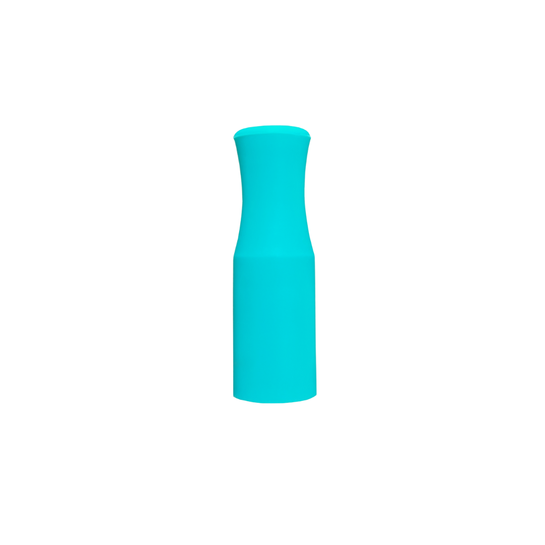12mm in diameter, turquoise silicone tip