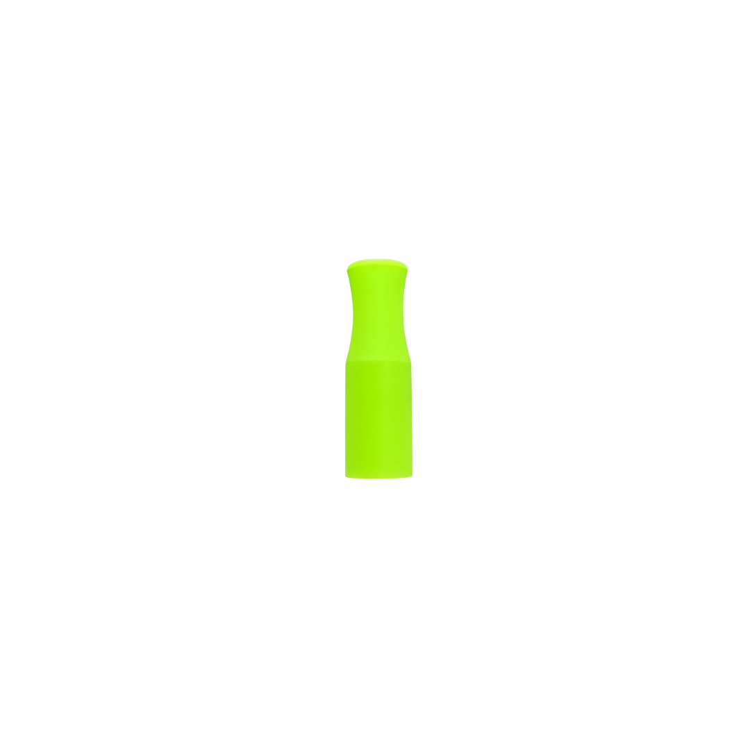 6mm in diameter, lime green silicone tip