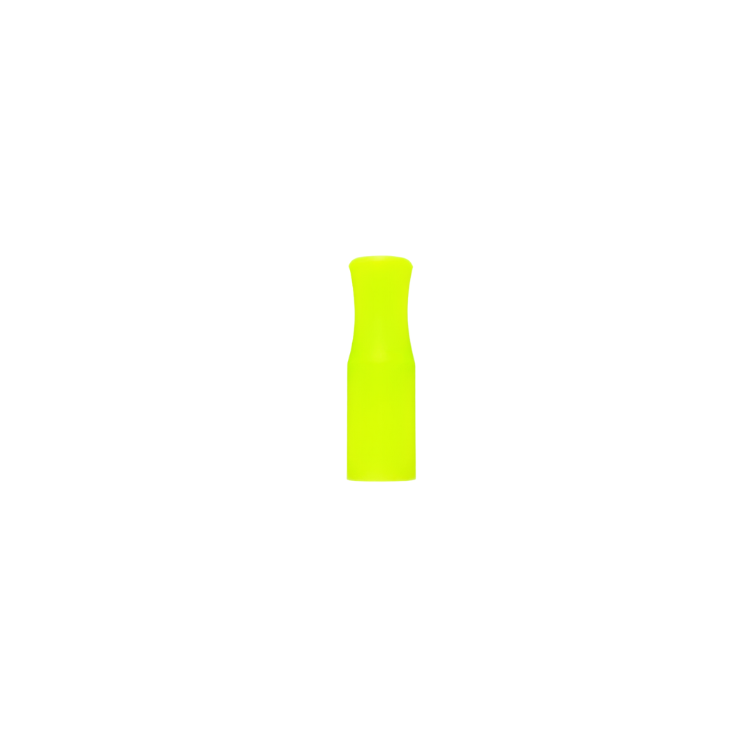 6mm in diameter, neon yellow silicone tip