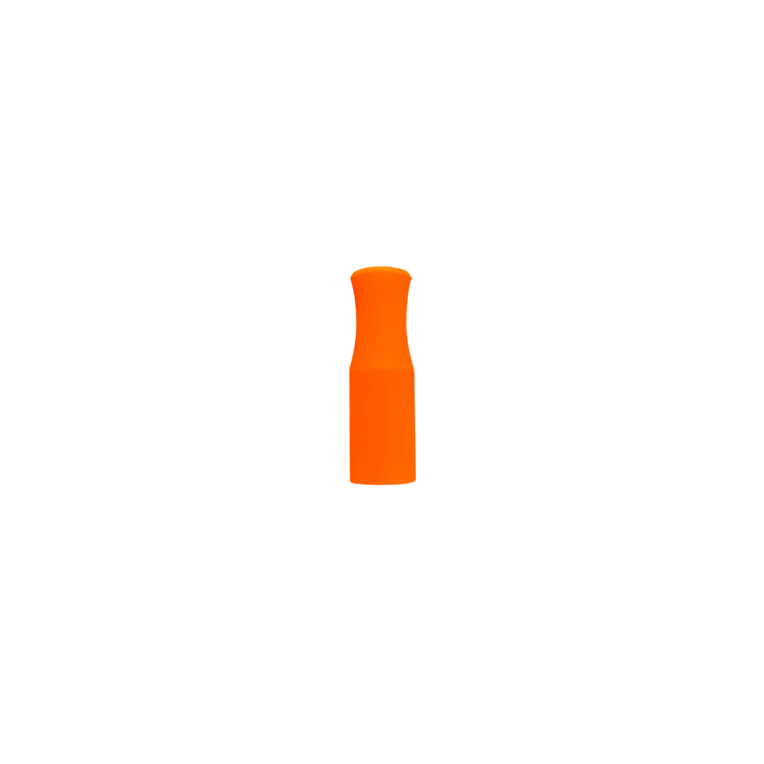 6mm in diameter, orange silicone tip