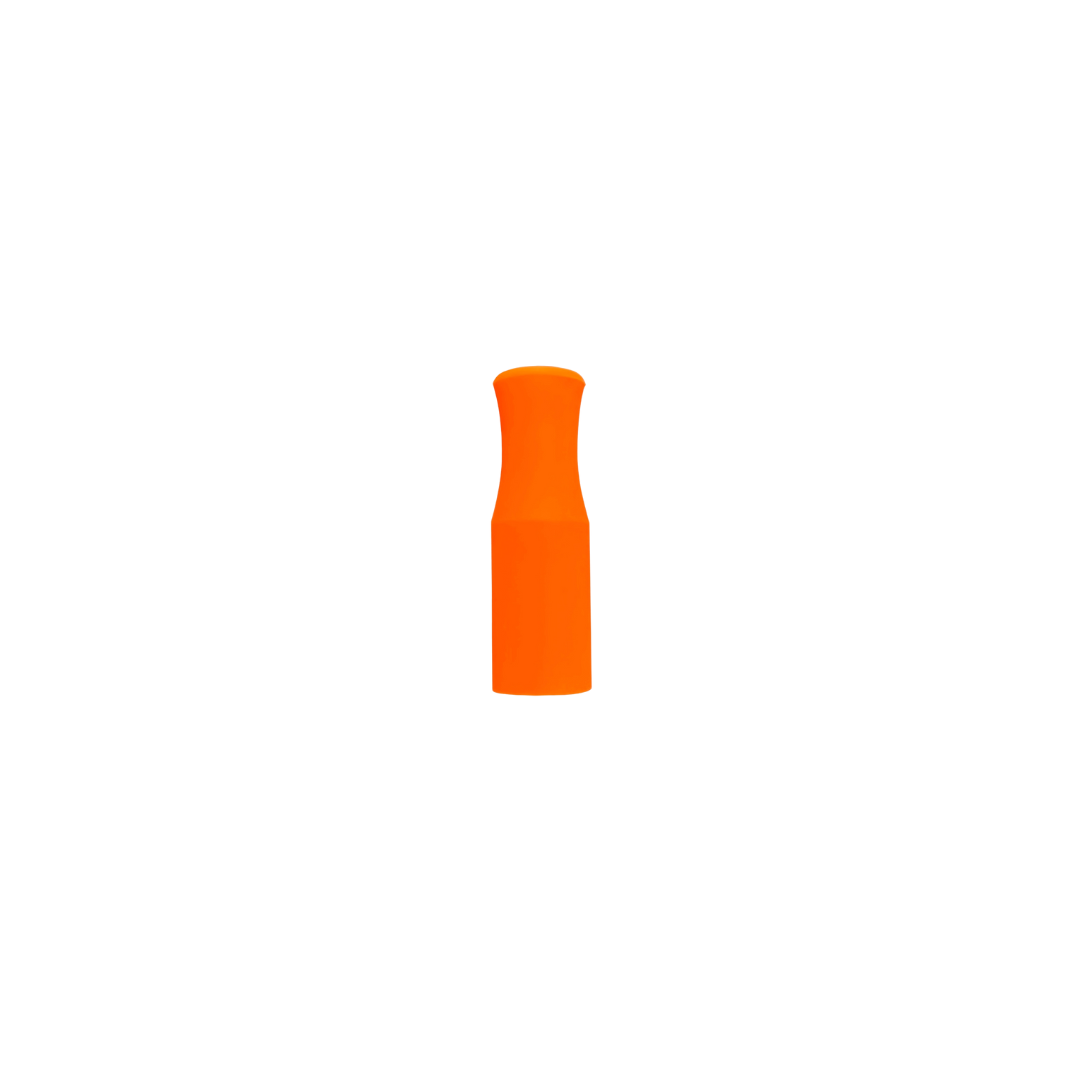 8mm in diameter, orange silicone tip