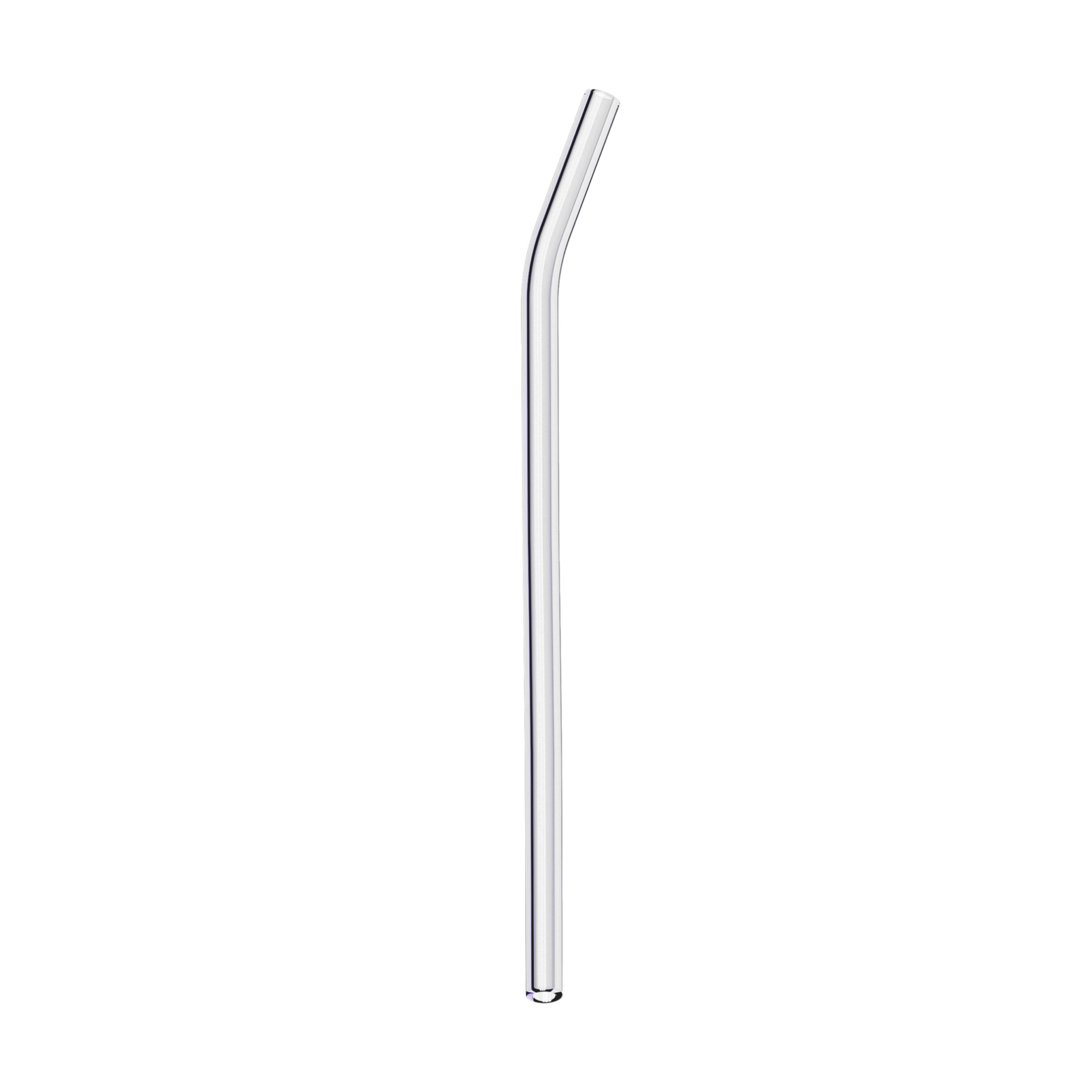 Glass Straws, Mermaid Straw, Reusable Straw, clear glass curved single