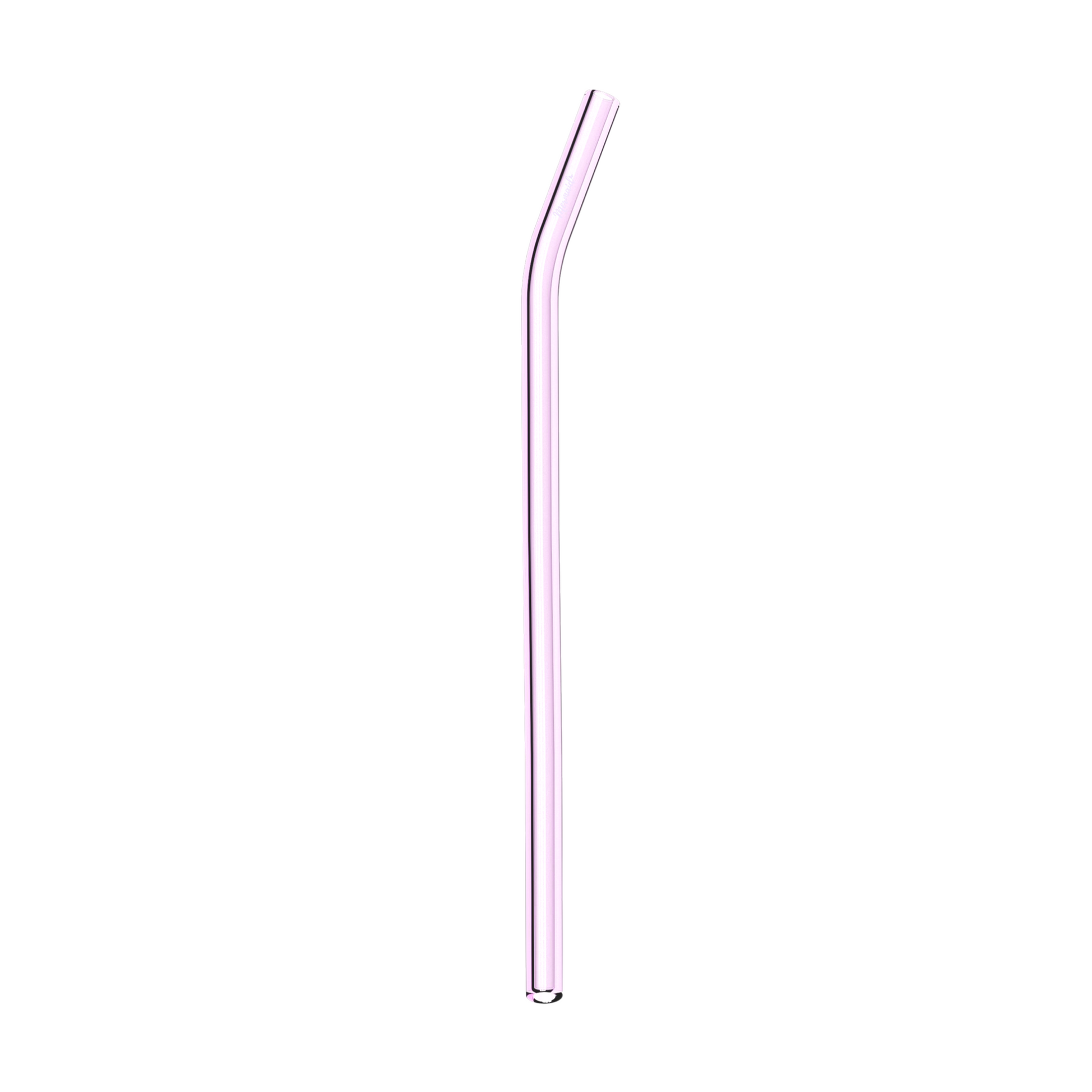 Glass Straws, Mermaid Straw, Reusable Straw, pink glass curved single