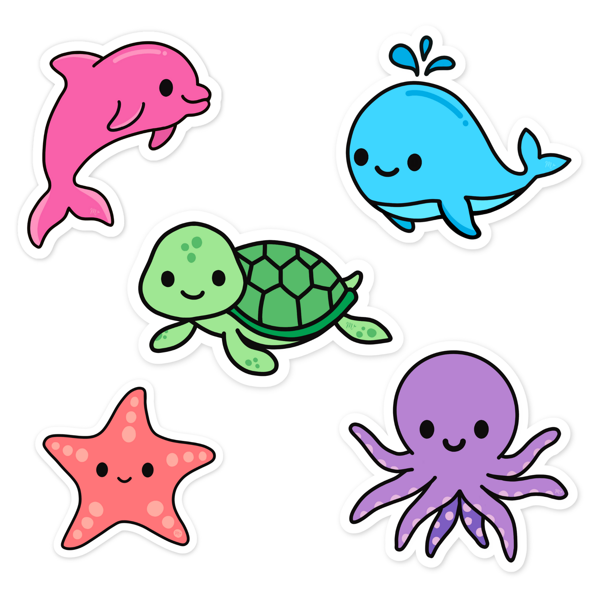 Ocean Babies Series 1 Sticker Pack, Mermaid Straw, 