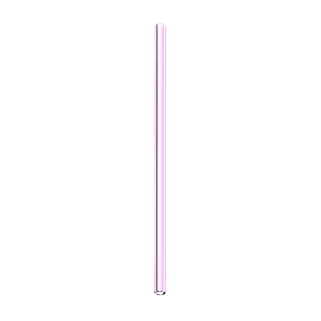 Glass Straws, Mermaid Straw, Reusable Straw, pink glass straight single