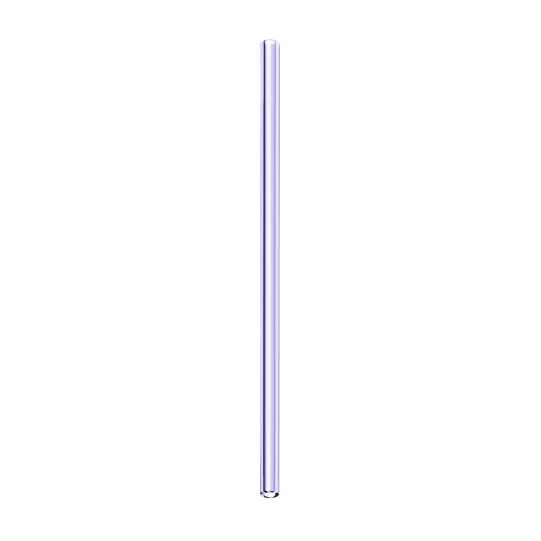 Glass Straws, Mermaid Straw, Reusable Straw, purple glass straight single