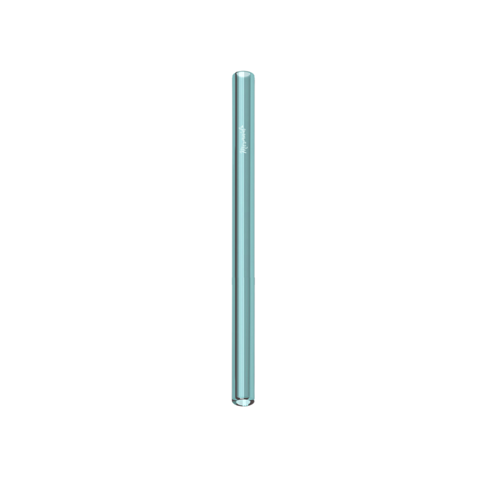 Glass Smoothie Straws, Mermaid Straw, Reusable Straw, teal glass single