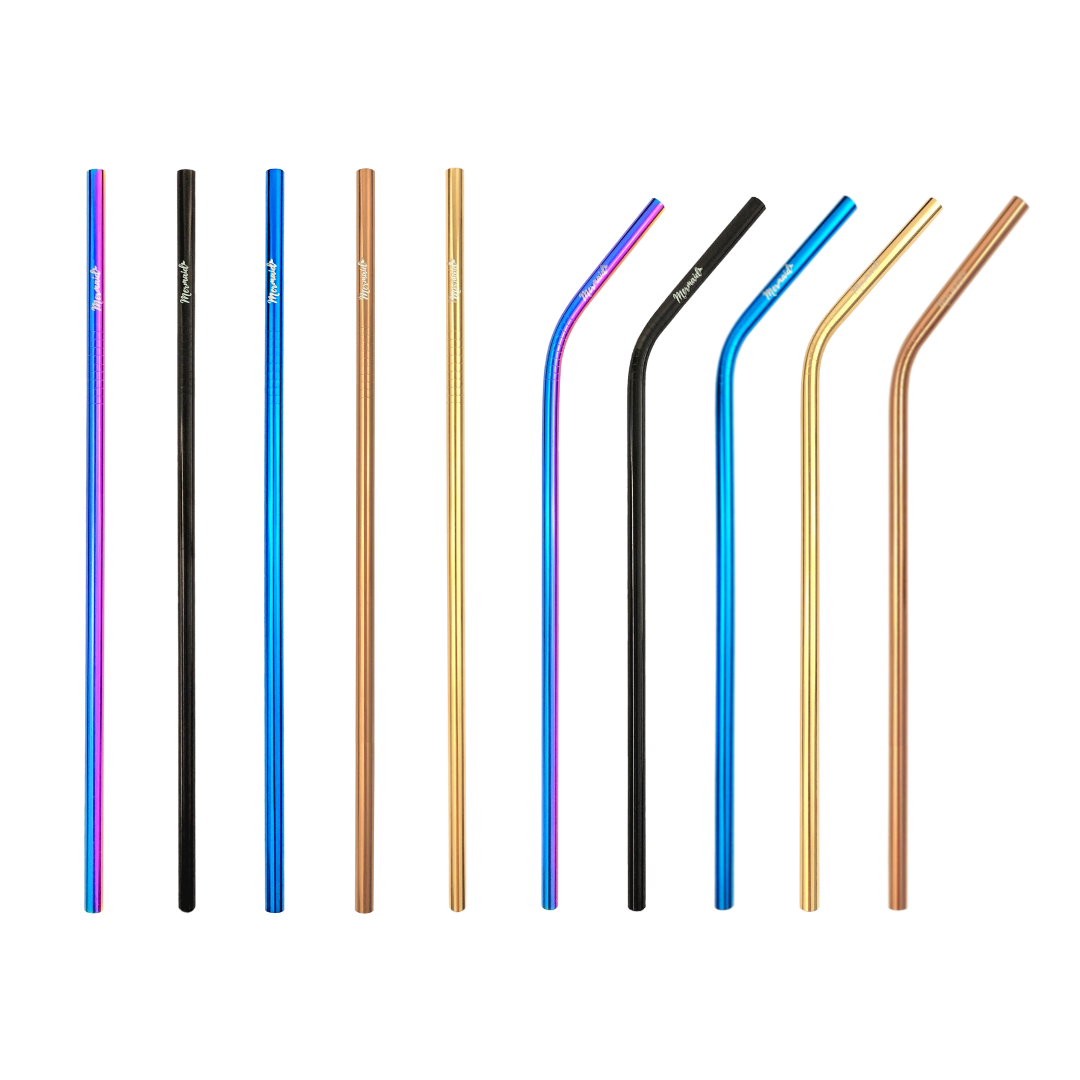 Regular Mermaid Straw, Stainless Steel Mermaid Straws, All straws